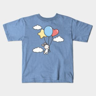 Bunny and Balloons Kids T-Shirt